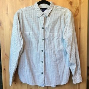 Patagonia - White Checkered 100% Pima Cotton Shirt